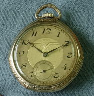 Unusual shaped Crest O/F pocket watch c1915 - 1920 